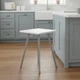 Табурет кухонный Ferrum-decor 430x320x320 Серый металл ДСП Белое 16 мм (FRD-104645) - изображение 5