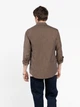 Сорочка чоловіча коричнева 100% бавовна Arber STAND COLLAR XXL зріст 6 коричневий (M05.16.38.611) - зображення 3