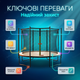Защитная сетка 252см 6 столбиков для батута ограждение для безопасности 8 футов на молнии сменная - изображение 2