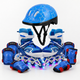 Детские раздвижные ролики с шлемом и защитой 3в1 SP-Sport Skates 0012-3 размер 31-34 Blue-Light Blue - изображение 1