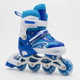 Детские раздвижные ролики с шлемом и защитой 3в1 SP-Sport Skates 0012-3 размер 31-34 Blue-Light Blue - изображение 5