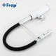 Смеситель для кухни Frap F4452-7 с гибким изливом, черный/белый - изображение 11