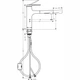 Змішувач для кухні Hansgrohe Zesis M33 160 2jet з висувним виливом, хром (74801000) - зображення 3