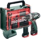 Акумуляторний дриль-шуруповерт Metabo PowerMaxx BS Basic Set 12V 2x2Ah Li-Power, Зарядний пристрій LC 40, Пластиковий кофр, з пересувною майстернею із 41 компонентом (600080710) - зображення 1