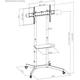 Напольная стойка для телевизора 37-70" ITech T1042TE, Black - изображение 7