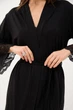 Халат жіночий літній BARWA garments 0389 L Чорний (2110003893016) - зображення 9