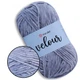 YarnArt Velour, Серо-голубой №867 - плюшевая пряжа ЯрнАрт Велюр 100 г / 170 м, 100% микрополиэстер, для джемперов, кардиганов, шапок и аксессуаров - изображение 1