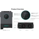 Гибридный инвертор Marsriva MR-SPH4200 TWIN Single-phase Off-Grid Solar lnverter Built-in feed-in grid function Black (MR-SPH4200 TWIN) - изображение 5