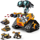Конструктор робот програмований STEM-робот WALL-E 5 в 1 Robots PRO з пультом і додатком робот-трансформер Валлі для дітей на радіокеруванні, 673 деталі - зображення 1