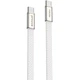 Кабель Proove AirLine Type-C to Type-C (CCAI60002202), 60W, 3A, 1 м, 480 Мбіт/c, плоский ультра тонкий, flat, білий - зображення 1