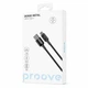 Кабель Proove Dense Metal USB to Type-C (CCDM20001201), 3A, 1 м, 480 Мбіт/c, нейлон, посилені конектори, чорний - зображення 2