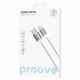 Кабель Proove Dense Metal USB to Type-C (CCDM20001222), 3A, 2 м, 480 Мбит/c, нейлон, усиленные коннекторы, белый - изображение 2