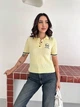 Трикотажное поло с мягким воротником Оne size Желтый (77008) - изображение 1