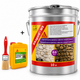 Гидрофобное защитное покрытие SIKA Sikagard-WS с эффектом мокрого камня 10 л + Sika Sikagard-S 5 л + кисть Beorol 40 мм - изображение 1