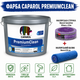 Интерьерная краска экстра-класса Caparol PremiumClean В1 мат белый 12.5 л + малярная лента BEOROL 33 м + валик Beorol 25 см - изображение 1