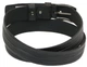 Кожаный ремень Skipper 110-130 x 3.5 см Черный (1003-35) - изображение 3