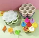 Силиконовая формочка для мороженого/замороженного сока с фруктами Бежевий - изображение 2