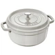 Кастрюля / жаровня 26 см с крышкой, белая White Truffle Staub - изображение 1