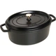 Чавунна жаровня/кокот STAUB, овальна 33 см, 6,7 л, чорна 33 см Чорний - зображення 1
