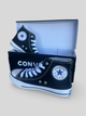 Кеды для мальчиков высокие с вышивкой Converse черные 37 - изображение 1