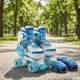 Роликові ковзани розсувні Sport Квади PU світло розмір 29-33 устілка 18-20,5 см з шоломом і захистом Blue (4745644) - зображення 7