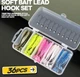 Набор силиконовых приманок виброхвост Taiyu Easy Shiner 26 шт 5.5 см+10 джигголовок 3.5г + коробка - изображение 5