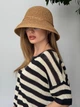Легка панама капелюх з кантом One size бежева - изображение 1