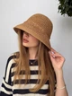 Легка панама капелюх з кантом One size бежева - изображение 6