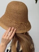 Легка панама капелюх з кантом One size бежева - изображение 11