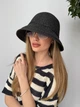 Легка панама капелюх з кантом One size чорна - изображение 11