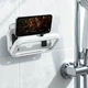 Водонепроницаемый держатель для телефона в ванную Hoco HD16 Wave Waterproof Case настенный с сенсорным экраном Белый - изображение 8