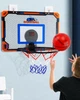 Баскетбольное кольцо с электронным счетчиком, 40х30 см, игровой набор для детей баскетбольный щит + мяч, с креплением на стену/дверь - изображение 6