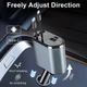 Автомобильное зарядное устройство Lightning / Type-C / USB, 4в1 с быстрой зарядкой QC 3.0/PD и выдвижными кабелями, черный - изображение 9