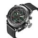 Наручные мужские часы AMST Watch, 47 мм, циферблат с подсветкой, кварцевый механизм, противоударный корпус, черные - изображение 4