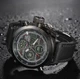 Наручные мужские часы AMST Watch, 47 мм, циферблат с подсветкой, кварцевый механизм, противоударный корпус, черные - изображение 9