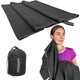 Рушник із мікрофібри EasyFit EagleWing 140х60 см спортивний у сумочці Чорний (EF-8502-1) - зображення 4