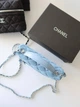 Сумка жіноча Chanel Vanity Long блакитна (063) - зображення 5
