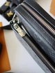 Сумка чоловіча месенджер Louis Vuitton Trio Messenger чорна з сірим (065) - зображення 9