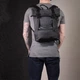 Рюкзак для ноутбука Rolltop вместительный антрацитовый для повседневного использования 59332 - изображение 1