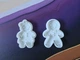 Набір вирубок для печива імбирний хлопчик та дівчинка зі штампами. Aivory - изображение 1