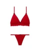 Подарочный комплект белья Victoria's Secret Pink бралетт и трусики стринги 1159864931 (Красный M) - изображение 1
