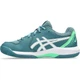 Кросівки тенісні дитячі Asics GEL-DEDICATE 8 PADEL темно-зелено-біло-зелені 32.5 1044A064-301 - зображення 4