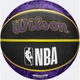 Баскетбольний набір Wilson NBA TEAM TIE-DYE LOS ANGELES LAKERS (м'яч і насос у подарунковій коробці) фіолетово-жовто-чорний Розмір 7 WZ4007803XP - зображення 3