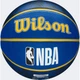 Баскетбольный набор Wilson NBA TEAM TIE-DYE GOLDEN STATE WARRIORS (мяч и насос в подарочной коробке) сине-желтый Размер 7 WZ4007802XP - изображение 3