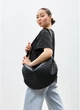 Женская сумка Хобо из структурированной экокожи SAMBAG Черная (5503050528) - изображение 1