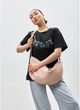 Женская сумка Хобо из структурированной экокожи SAMBAG Пудровый (5501050528) - изображение 1