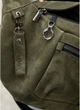 Женская поясная сумка-бананка из натуральной замши SAMBAG Оливковая (550503821) - изображение 11