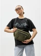 Женская поясная сумка-бананка из натуральной замши SAMBAG Оливковая (550503821) - изображение 12