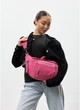 Женская поясная сумка бананка из натуральной замши SAMBAG Розовый (550403821) - изображение 1