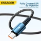 Кабель ESSAGER Sunset USB 2.0 to USB-C PD 120W 6A 1m Black (EXC120-CG01-P) - изображение 6